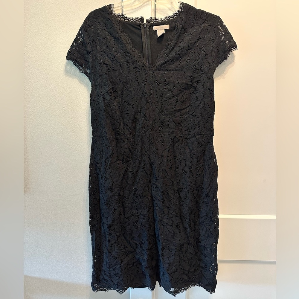 H&M Black Lace Midi Dress